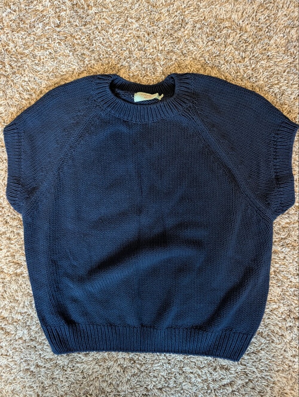Women's Mersea Navy vest Sweater - Classic Knit